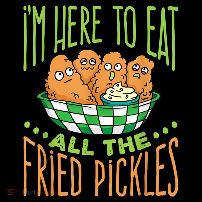 Fried Pickle Food I'm Here To Eat All The Fried Pickles Visor