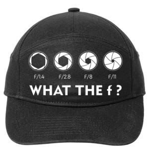 Funny Photography F Stop Lens Camera Lover Photographer Gift Cute Gift 7-Panel Snapback Hat