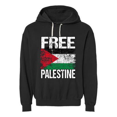 Free Palestine Garment-Dyed Fleece Hoodie