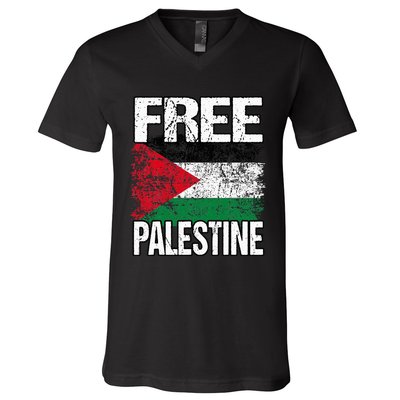 Free Palestine V-Neck T-Shirt