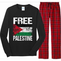 Free Palestine Long Sleeve Pajama Set