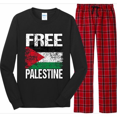 Free Palestine Long Sleeve Pajama Set