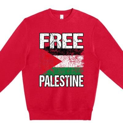 Free Palestine Premium Crewneck Sweatshirt