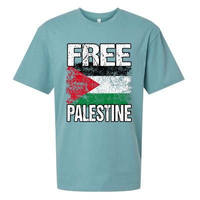 Free Palestine Sueded Cloud Jersey T-Shirt