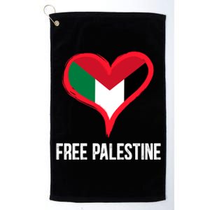 Free Palestine Free Palestine Flag Support Ghaza Peace Great Gift Platinum Collection Golf Towel