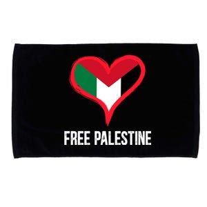 Free Palestine Free Palestine Flag Support Ghaza Peace Great Gift Microfiber Hand Towel