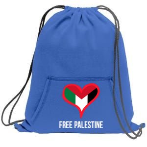 Free Palestine Free Palestine Flag Support Ghaza Peace Great Gift Sweatshirt Cinch Pack Bag