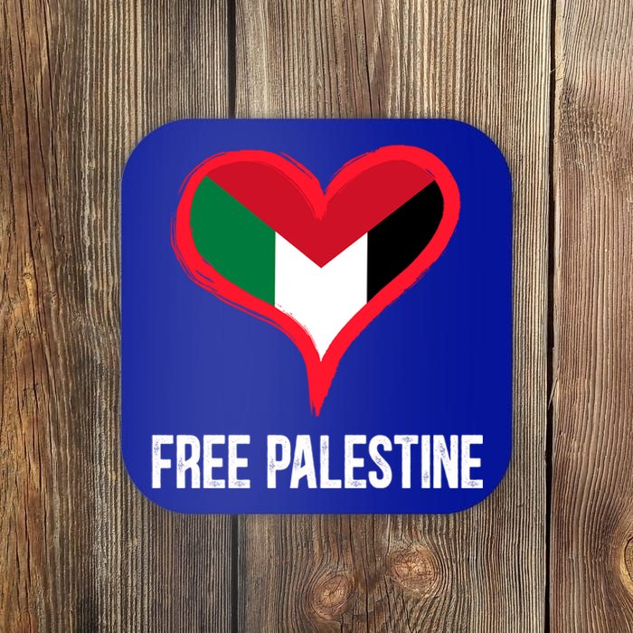 Free Palestine Free Palestine Flag Support Ghaza Peace Great Gift Coaster