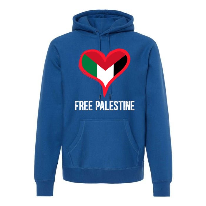 Free Palestine Free Palestine Flag Support Ghaza Peace Great Gift Premium Hoodie