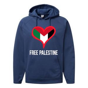 Free Palestine Free Palestine Flag Support Ghaza Peace Great Gift Performance Fleece Hoodie