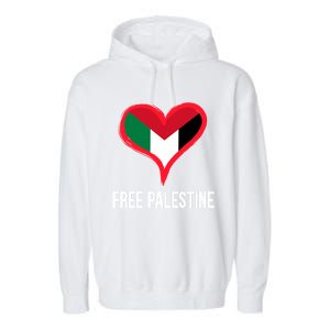 Free Palestine Free Palestine Flag Support Ghaza Peace Great Gift Garment-Dyed Fleece Hoodie