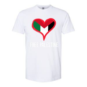 Free Palestine Free Palestine Flag Support Ghaza Peace Great Gift Softstyle CVC T-Shirt