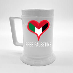 Free Palestine Free Palestine Flag Support Ghaza Peace Great Gift Beer Stein