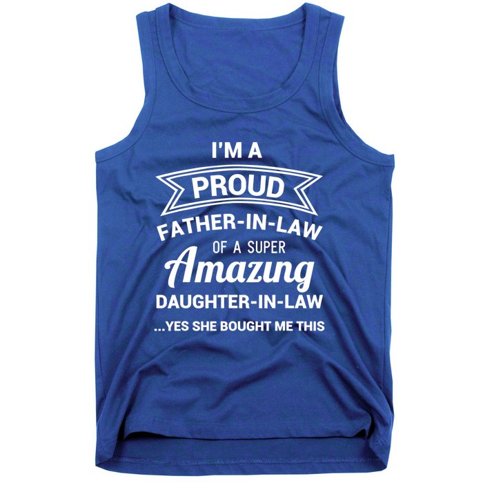 Funny Proud Father In Law Gift Dad Fathers Day Gift Tank Top