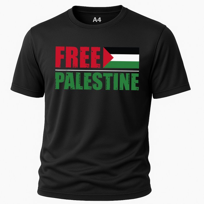 Free Palestine Cooling Performance Crew T-Shirt