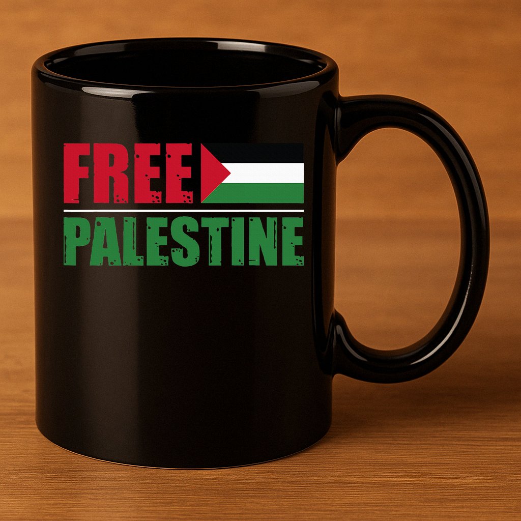 Free Palestine 11oz C Handle Ceramic Mug
