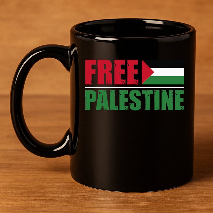 Free Palestine 11oz C Handle Ceramic Mug
