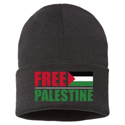 Free Palestine Sustainable Knit Beanie