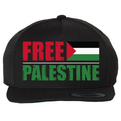 Free Palestine Wool Snapback Cap