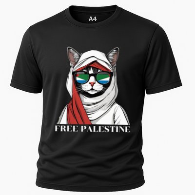 Free Palestine Flag Palestinian Cat Performance Shirt