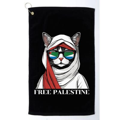 Free Palestine Flag Palestinian Cat Golf Towel