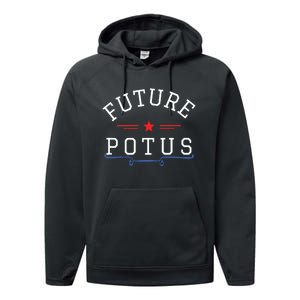 Future Potus Funny President Performance Fleece Hoodie