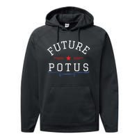 Future Potus Funny President Performance Fleece Hoodie