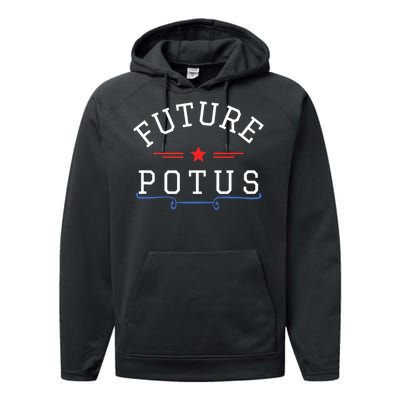 Future Potus Funny President Performance Fleece Hoodie