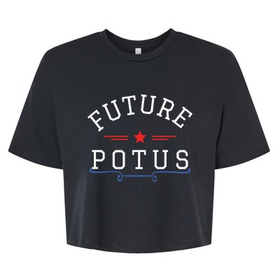 Future Potus Funny President Bella+Canvas Jersey Crop Tee