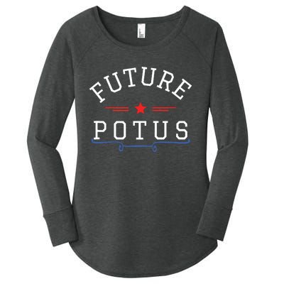 Future Potus Funny President Women's Perfect Tri Tunic Long Sleeve Shirt