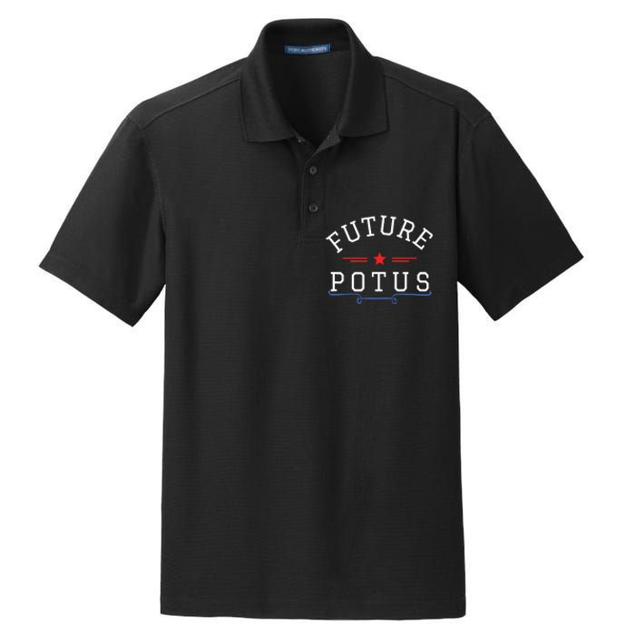 Future Potus Funny President Dry Zone Grid Polo