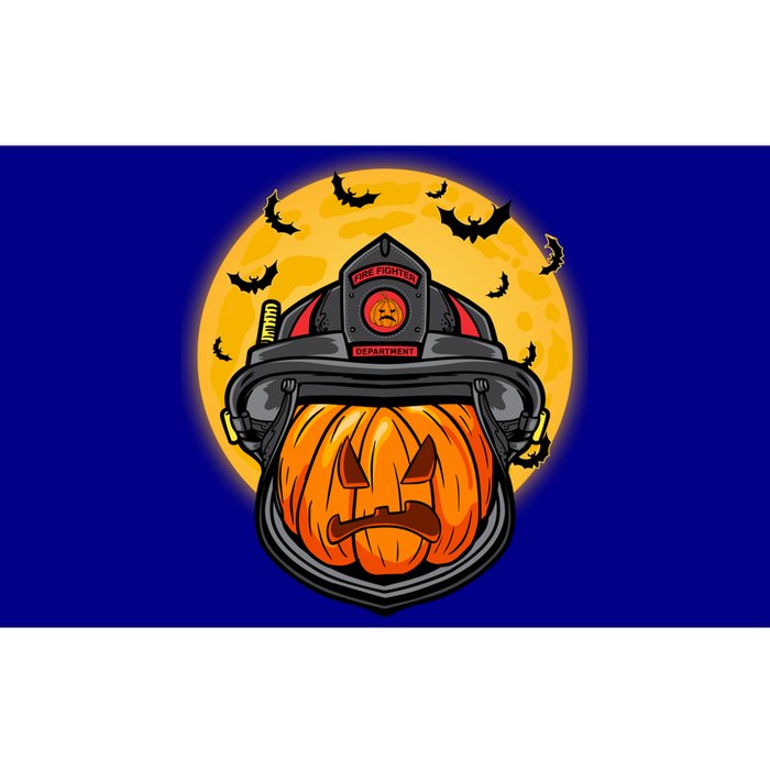 Firefighter Pumpkin Firefighter Halloween Fire Halloween Gift Bumper Sticker