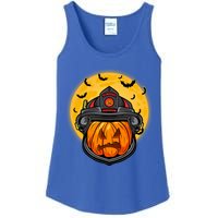 Firefighter Pumpkin Firefighter Halloween Fire Halloween Gift Ladies Essential Tank