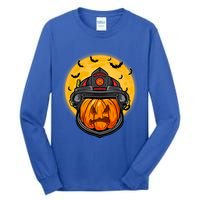 Firefighter Pumpkin Firefighter Halloween Fire Halloween Gift Tall Long Sleeve T-Shirt