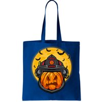 Firefighter Pumpkin Firefighter Halloween Fire Halloween Gift Tote Bag