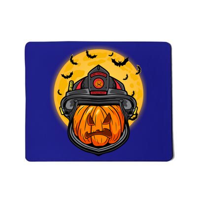 Firefighter Pumpkin Firefighter Halloween Fire Halloween Gift Mousepad