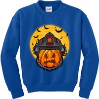 Firefighter Pumpkin Firefighter Halloween Fire Halloween Gift Kids Sweatshirt