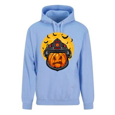 Firefighter Pumpkin Firefighter Halloween Fire Halloween Gift Unisex Surf Hoodie