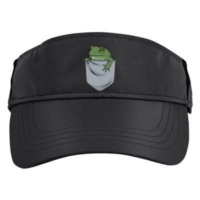 Frog Pocket For A Frog Fan Funny Adult Drive Performance Visor