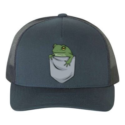 Frog Pocket For A Frog Fan Funny Yupoong Adult 5-Panel Trucker Hat