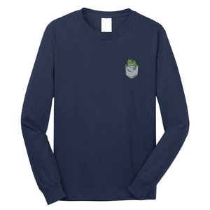 Frog Pocket For A Frog Fan Funny Long Sleeve Shirt