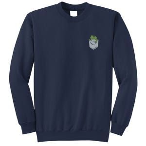 Frog Pocket For A Frog Fan Funny Sweatshirt