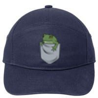 Frog Pocket For A Frog Fan Funny 7-Panel Snapback Hat