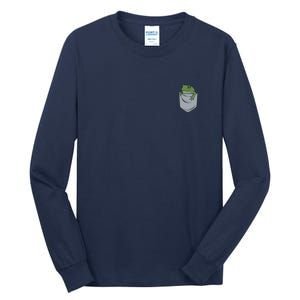 Frog Pocket For A Frog Fan Funny Tall Long Sleeve T-Shirt