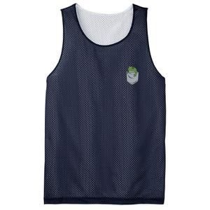 Frog Pocket For A Frog Fan Funny Mesh Reversible Basketball Jersey Tank