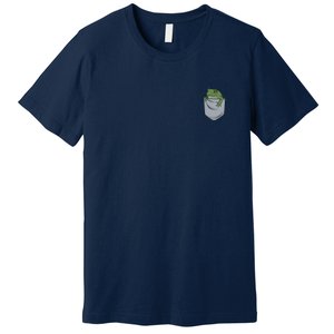 Frog Pocket For A Frog Fan Funny Premium T-Shirt