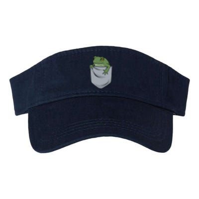 Frog Pocket For A Frog Fan Funny Valucap Bio-Washed Visor