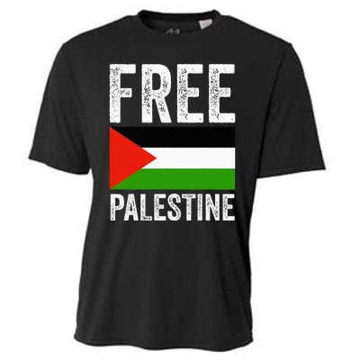 Free Palestine Cooling Performance Crew T-Shirt