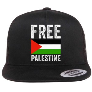 Free Palestine Flat Bill Trucker Hat