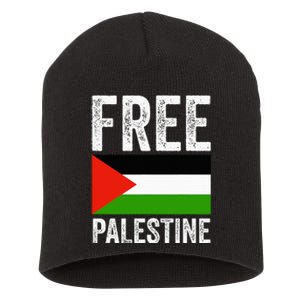 Free Palestine Short Acrylic Beanie